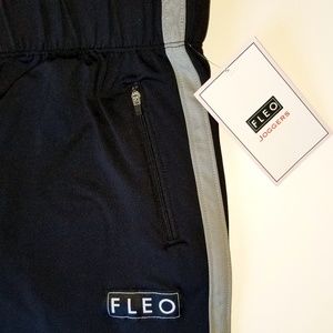 BRAND NEW FLEO Track Joggers in Gray and Black
